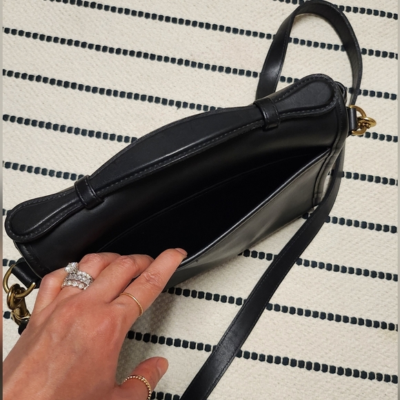 Vintage Coach Court Turnlock 9870 Leather Bag Black - Picture 12 of 13